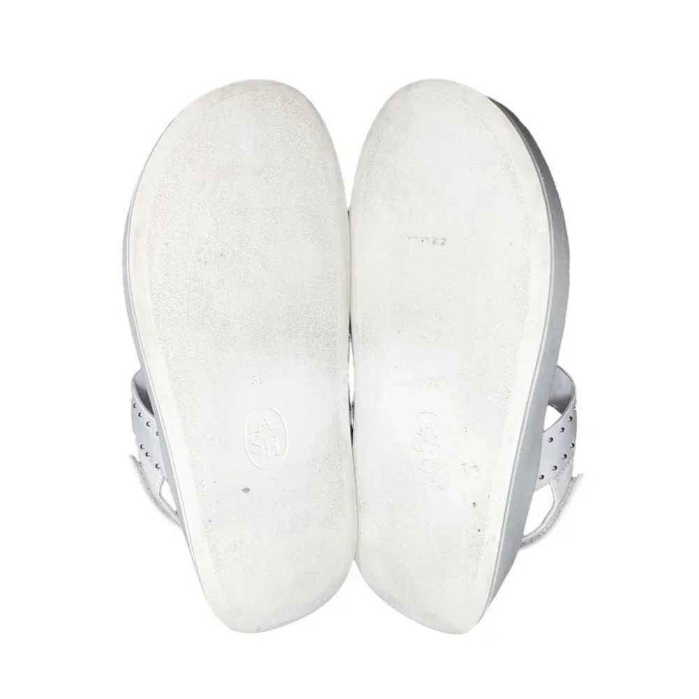 ASH Vivi Studded Leather Flatform Shoes